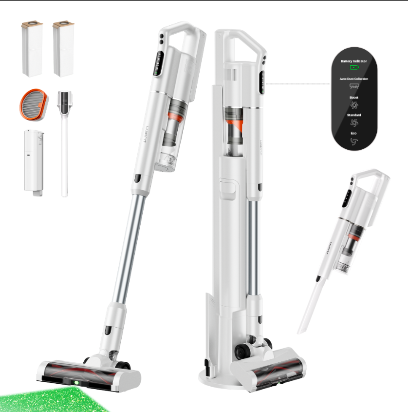 UWANT V500 שואב אלחוטי עם עמדת ניקוי עצמי
