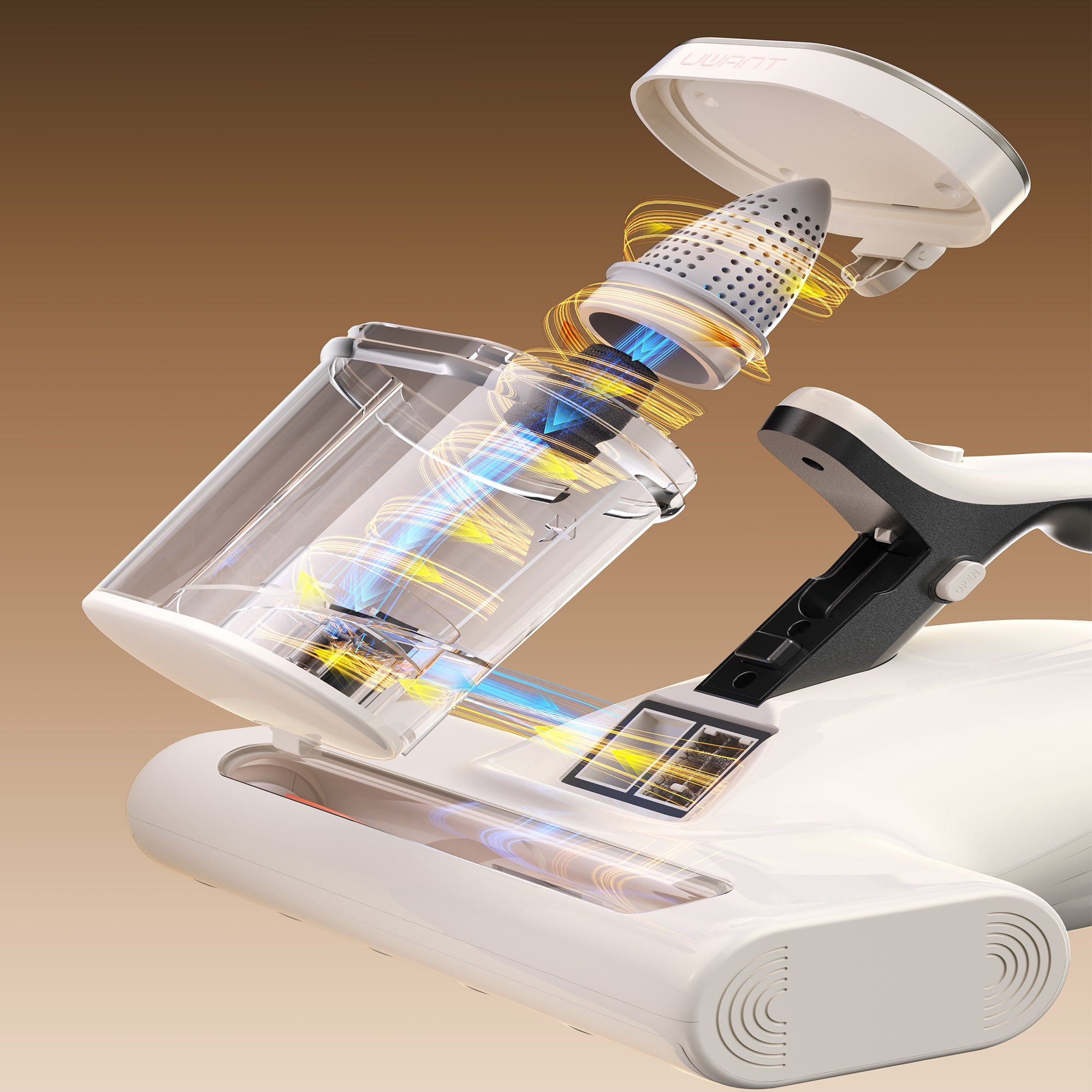 UWANT M500 שואב מזרנים עוצמתי עם טכנולוגיית UltraSonic  לנטרול קרדית אבק