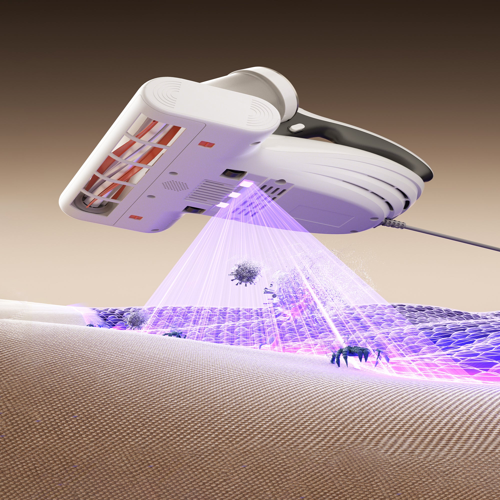 UWANT M500 שואב מזרנים עוצמתי עם טכנולוגיית UltraSonic  לנטרול קרדית אבק